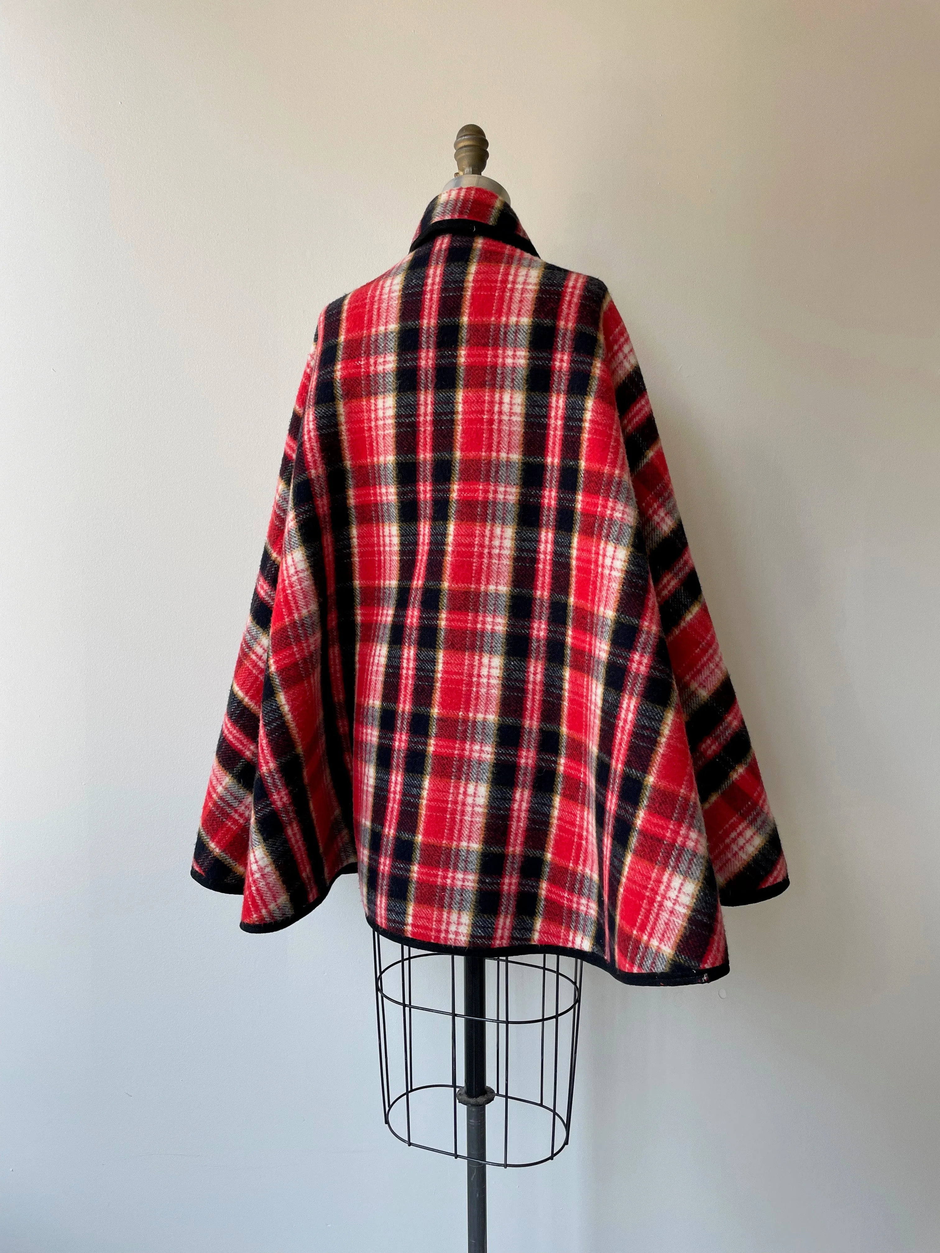 1950s Reversible Wool Cape