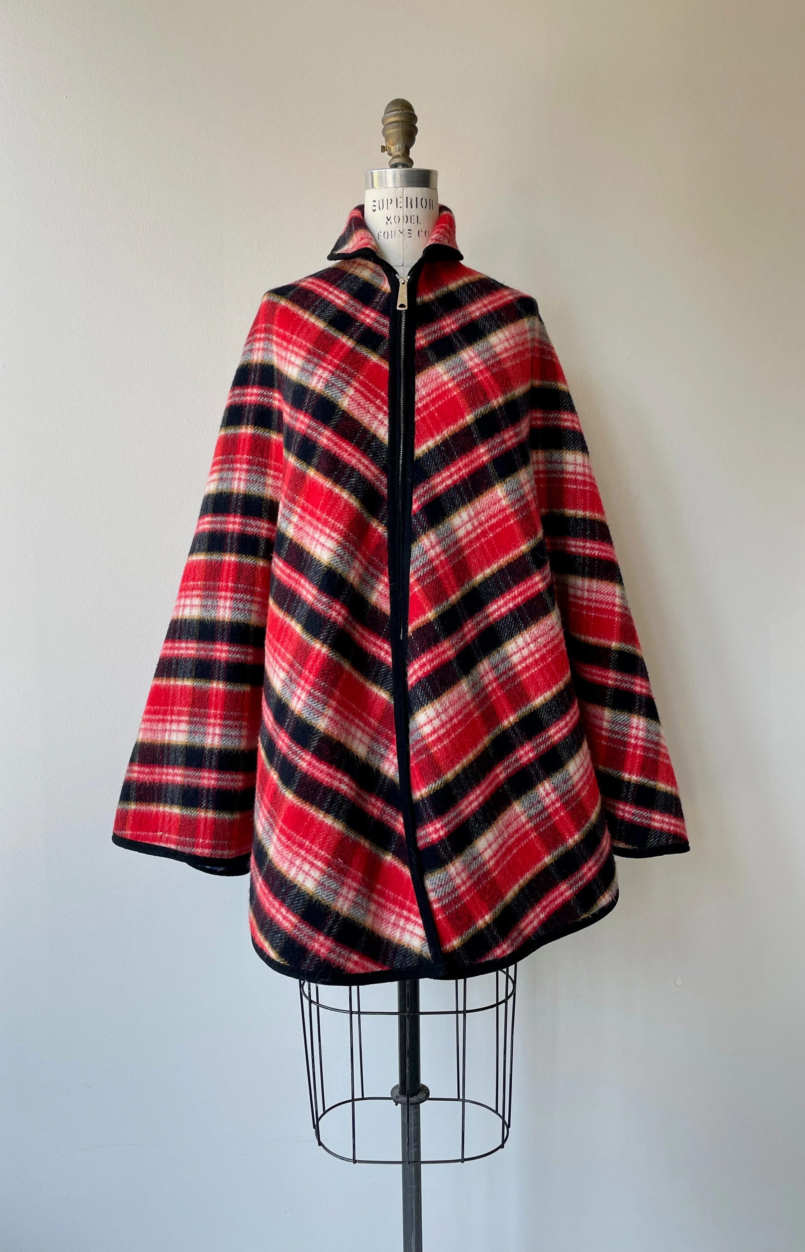 1950s Reversible Wool Cape