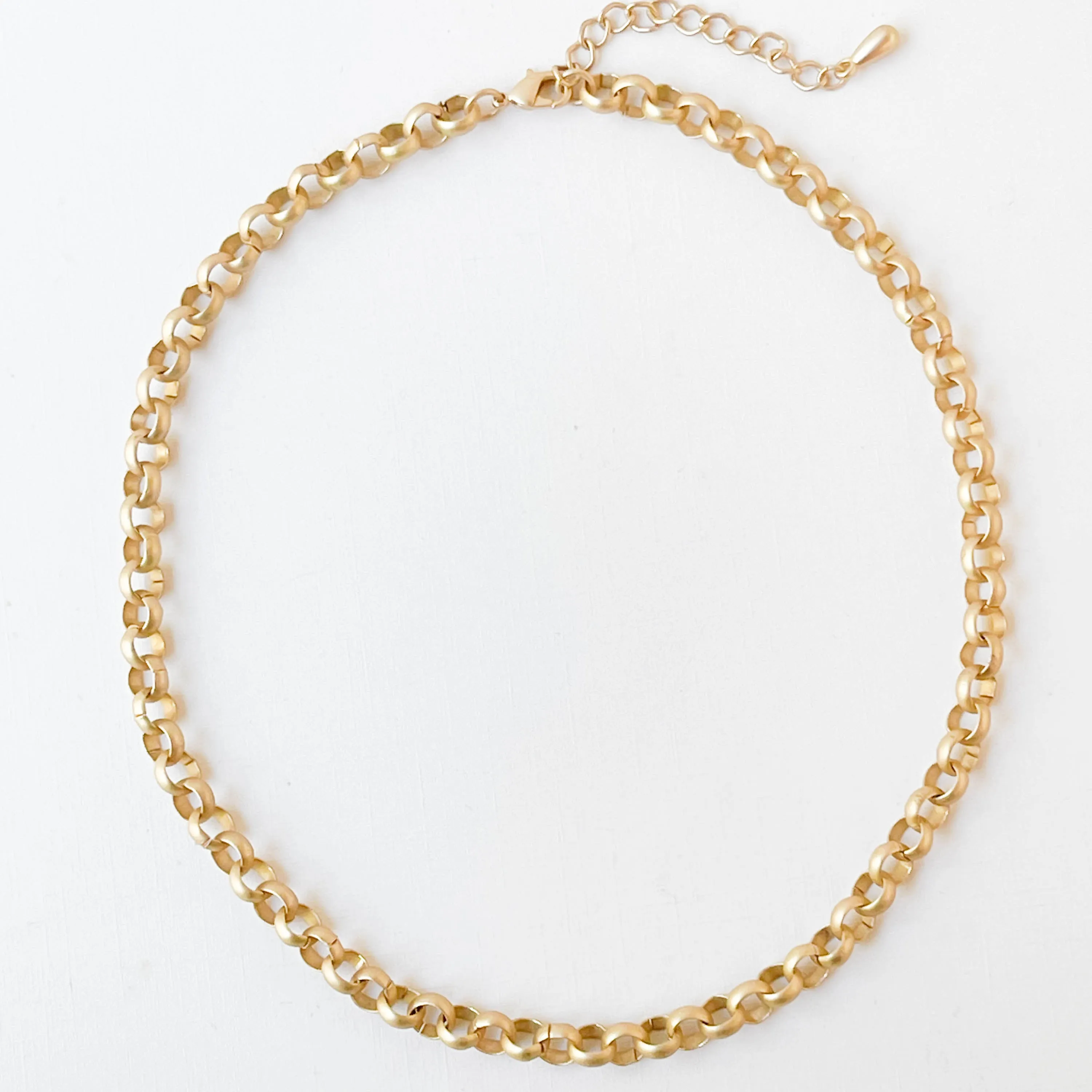 Adjustable Chunky Gold Necklace