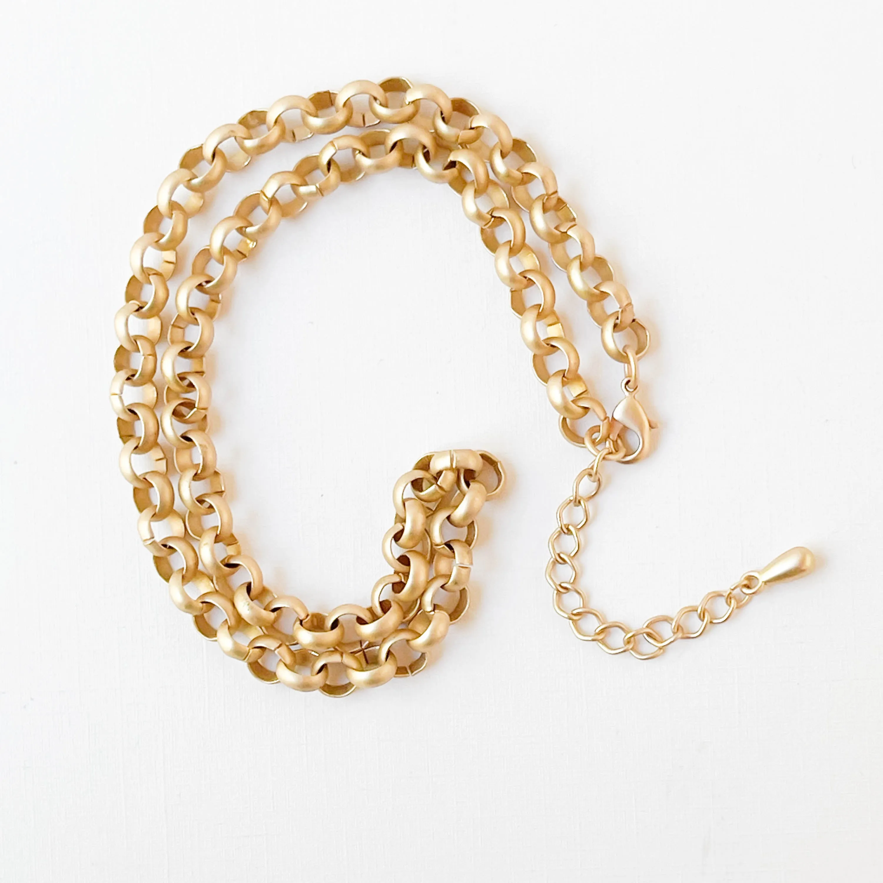 Adjustable Chunky Gold Necklace