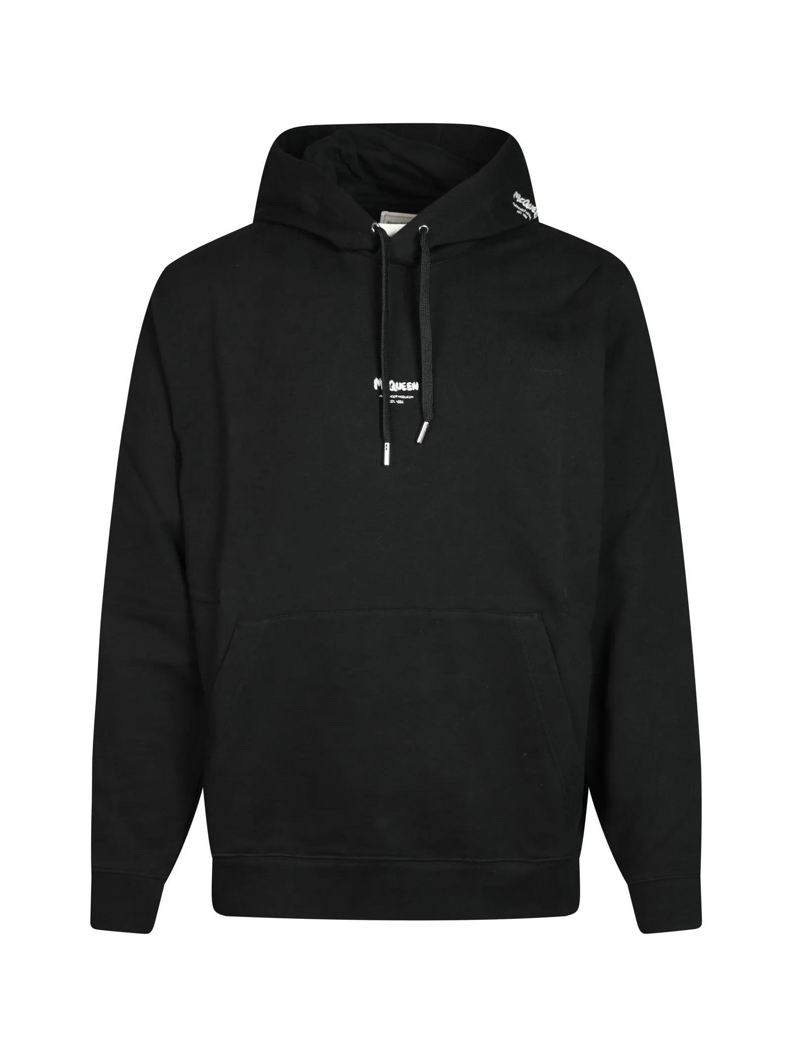 Alexander McQueen Logo Printed Drawstring Hoodie