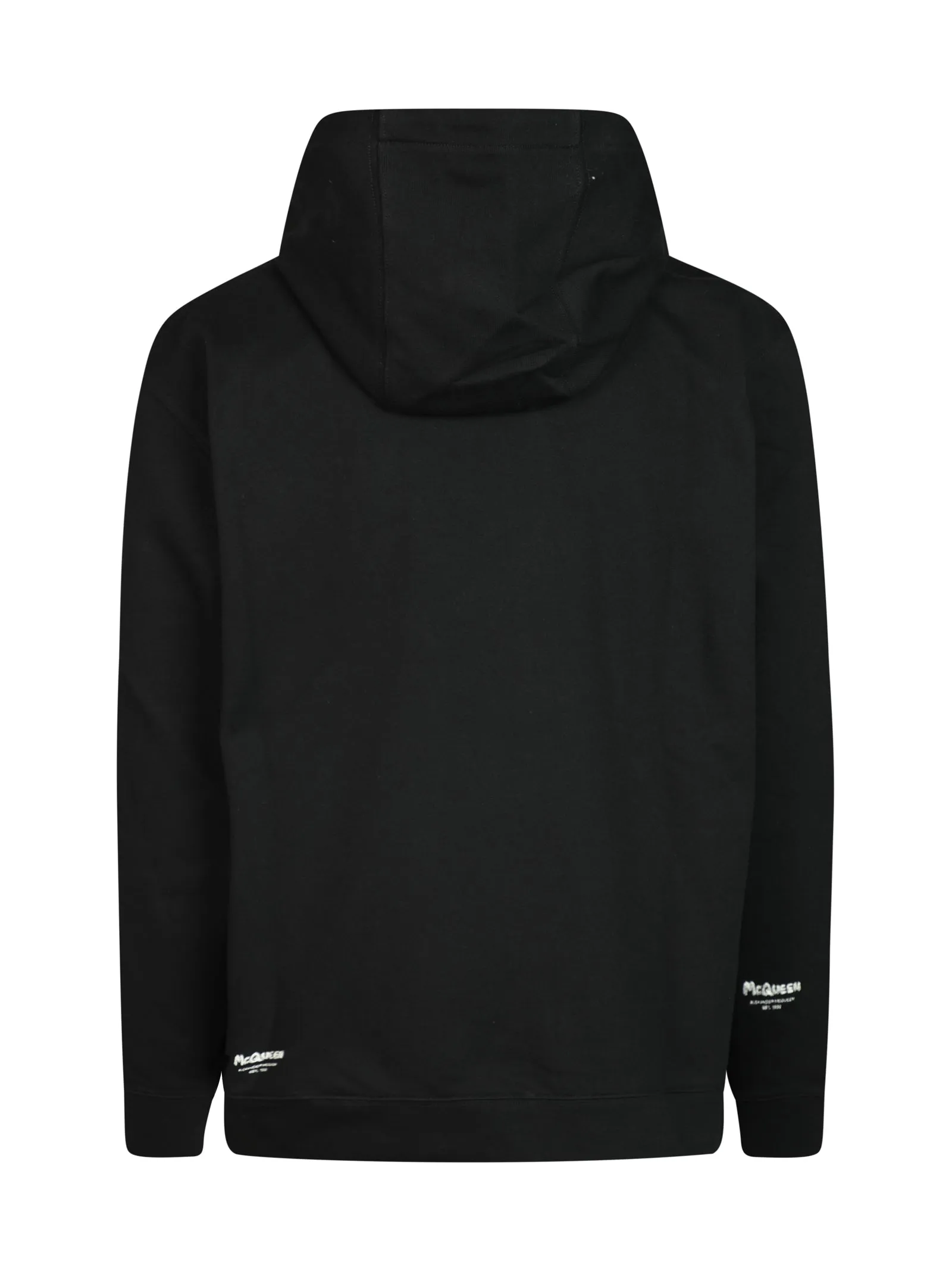 Alexander McQueen Logo Printed Drawstring Hoodie