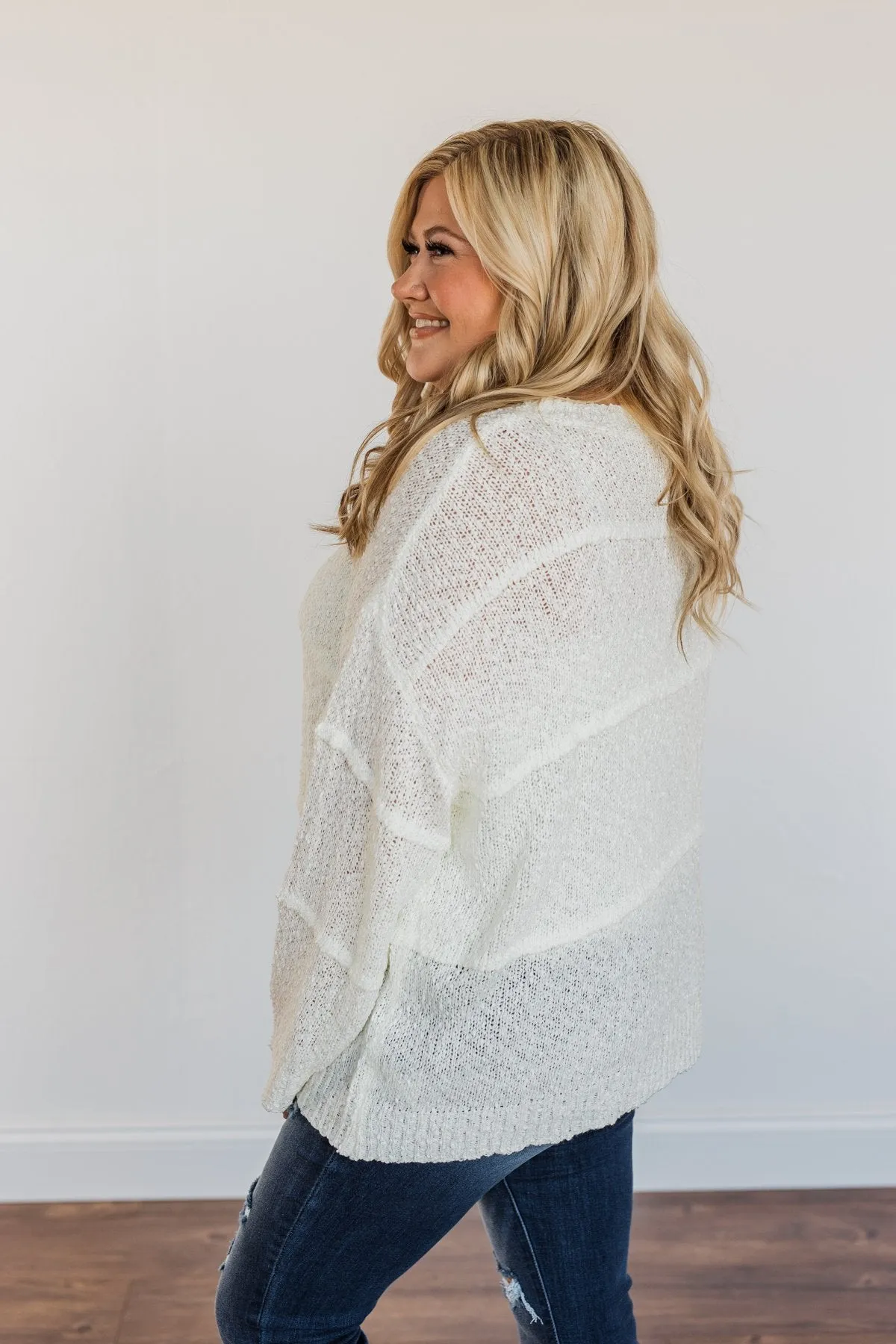 All We Need Knit Sweater- Cream