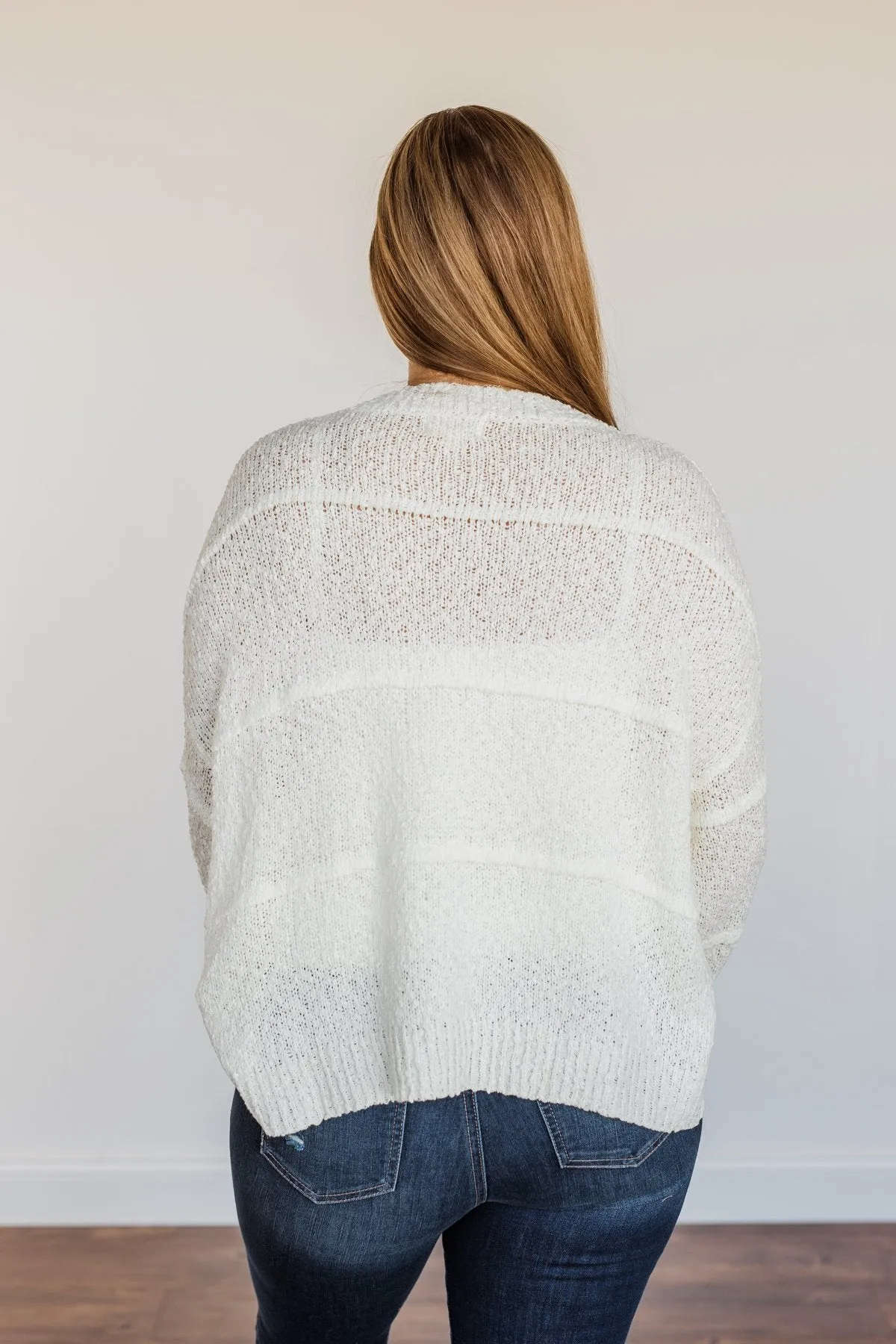 All We Need Knit Sweater- Cream