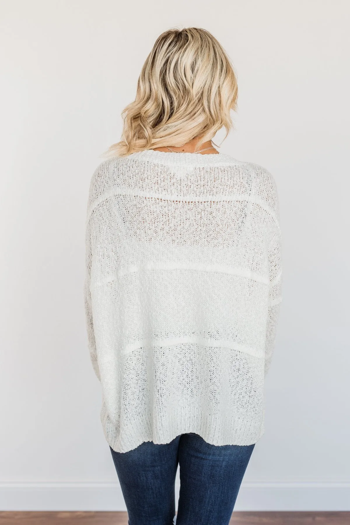 All We Need Knit Sweater- Cream