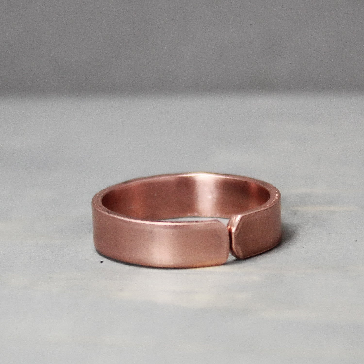 Alpha Omega Epsilon Thin Copper Ring