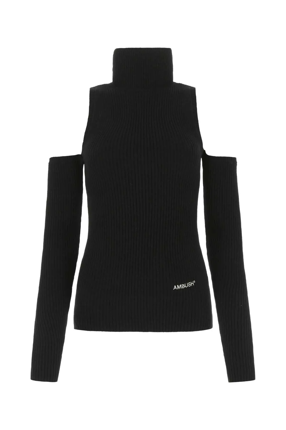 Ambush Cold-Shoulder High-Neck Sweater