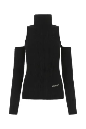 Ambush Cold-Shoulder High-Neck Sweater