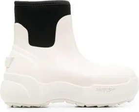 AMBUSH panelled ankle boots White