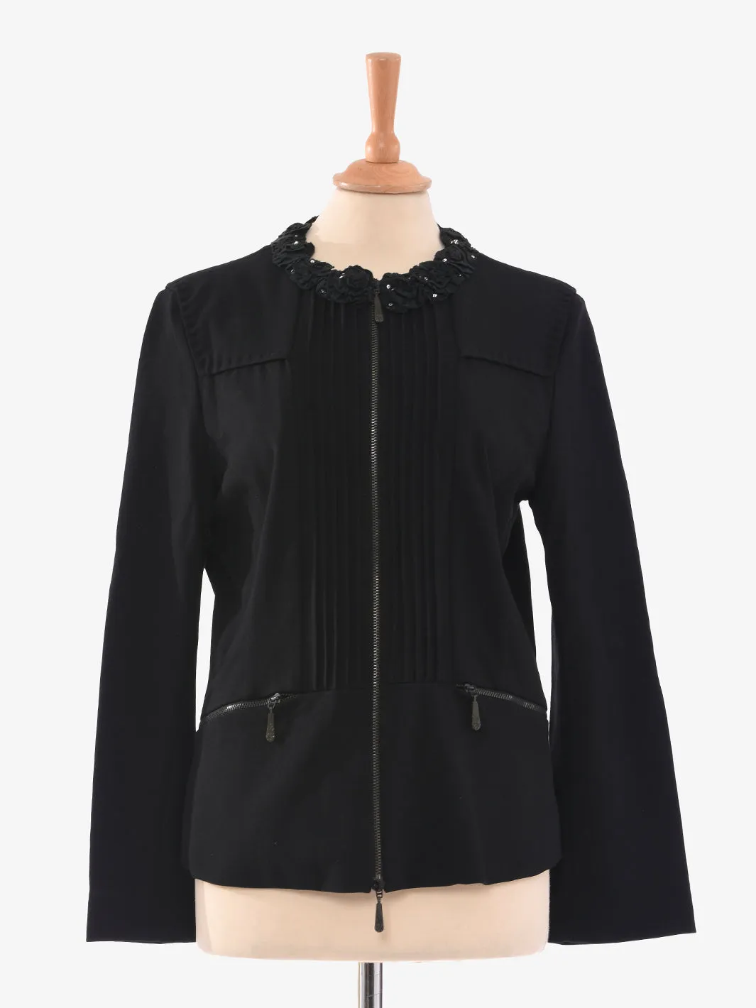 Amuleti viscose jacket black color