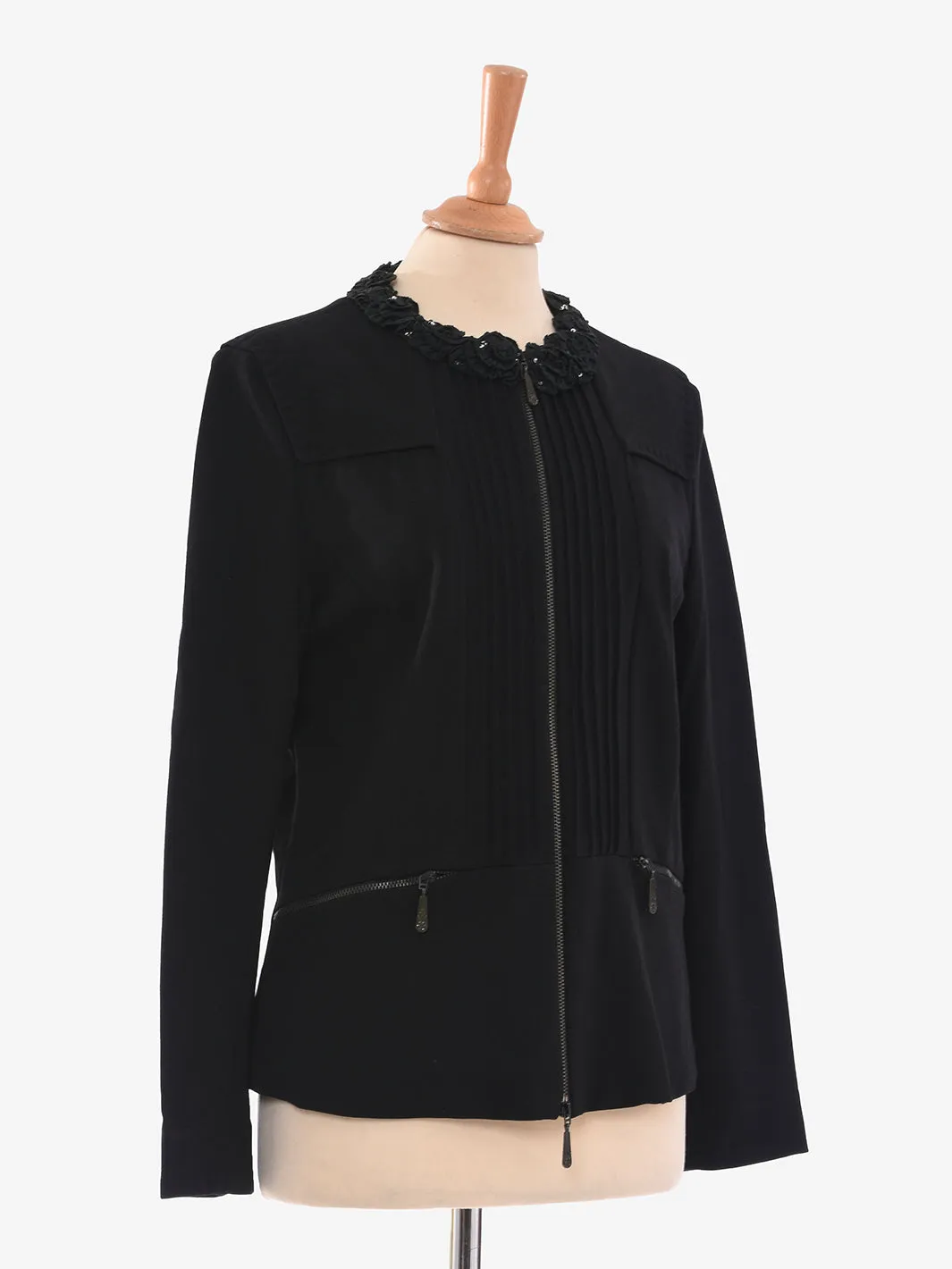 Amuleti viscose jacket black color