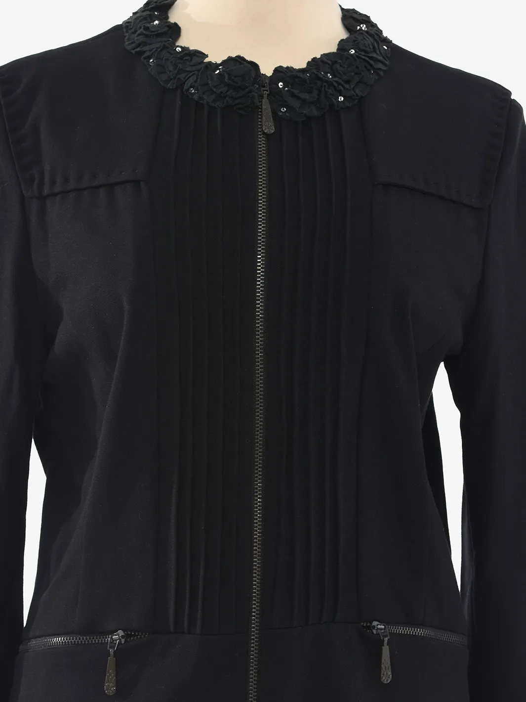 Amuleti viscose jacket black color