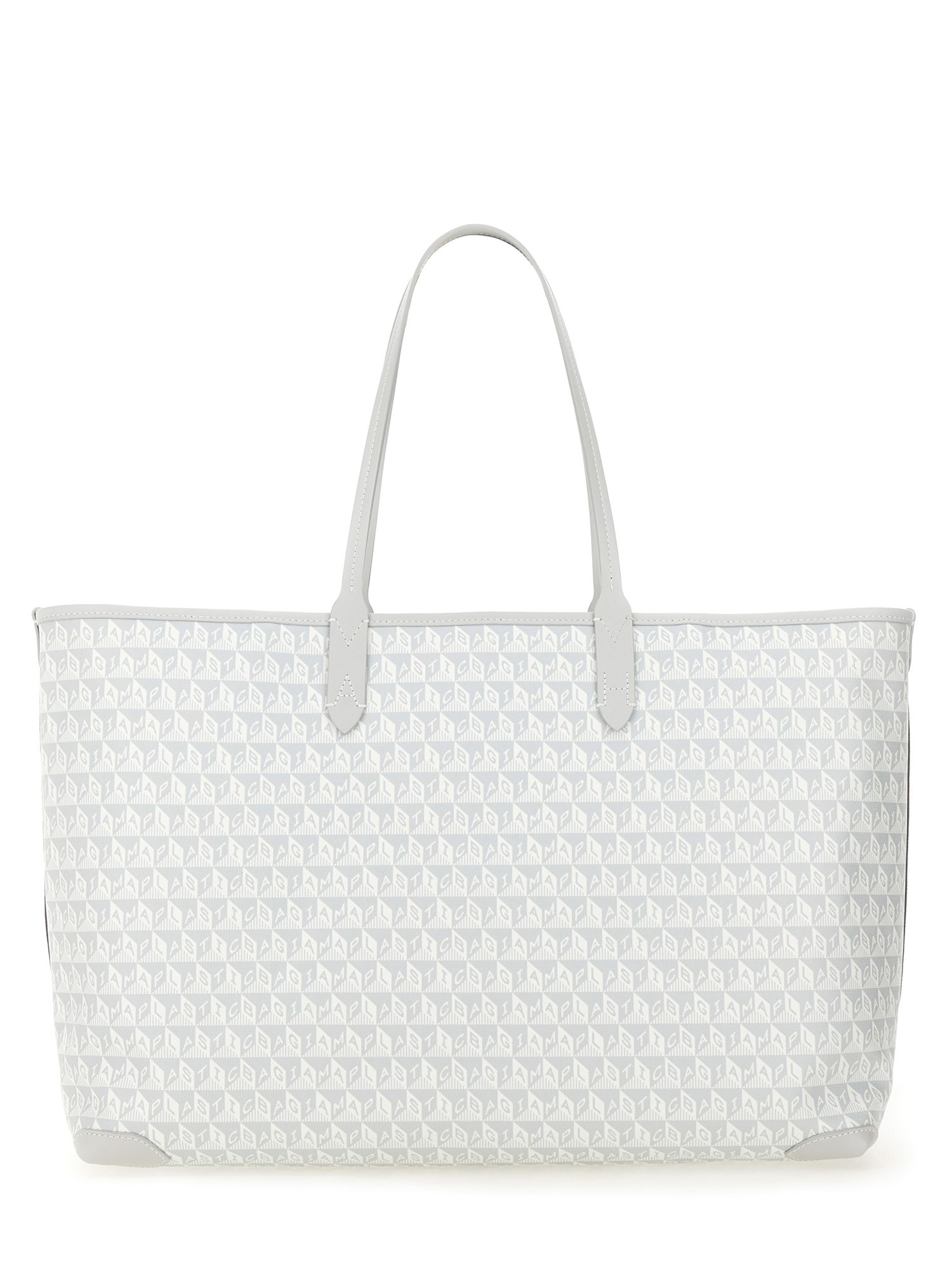 ANYA HINDMARCH    ZIPPERED I AM A PLASTIC BAG TOTE BAG