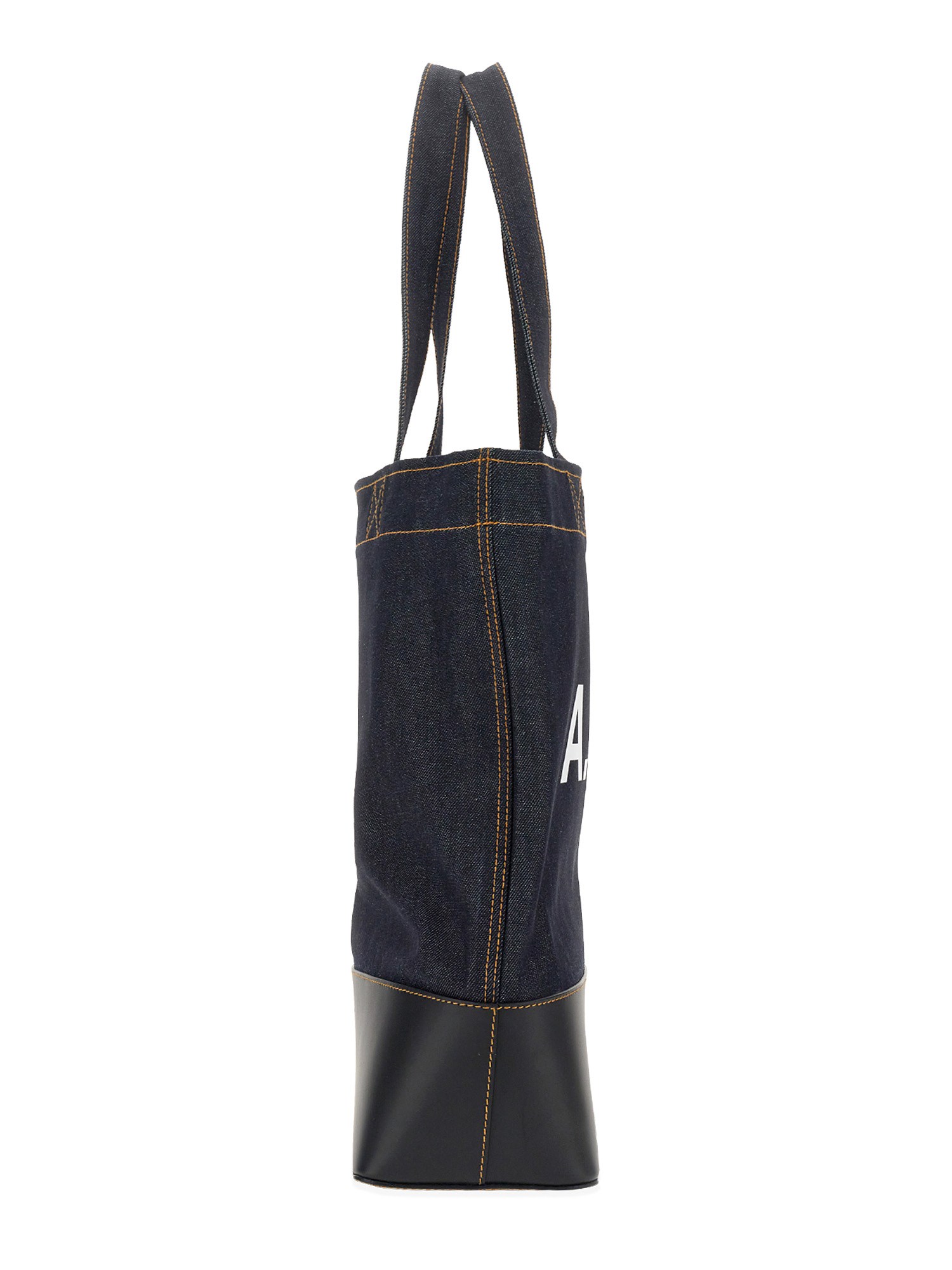 A.P.C.    AXELLE DENIM TOTE BAG WITH LOGO