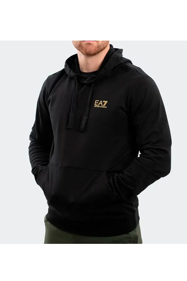 Armani EA7 ID Logo Hoodie Gold