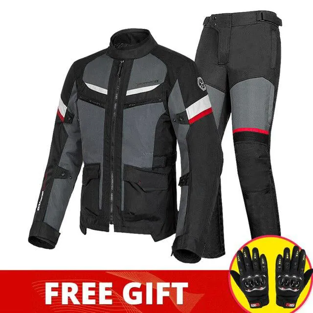 AshoreShop Women-Men Motorcycle Waterproof Reflective Warm Jacket