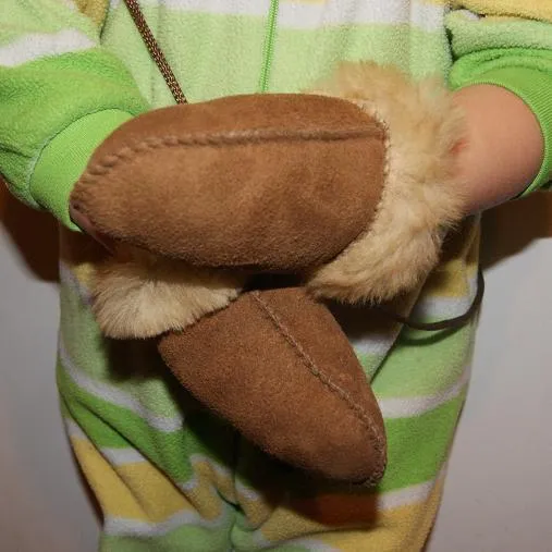 Baby Sheepskin Mittens