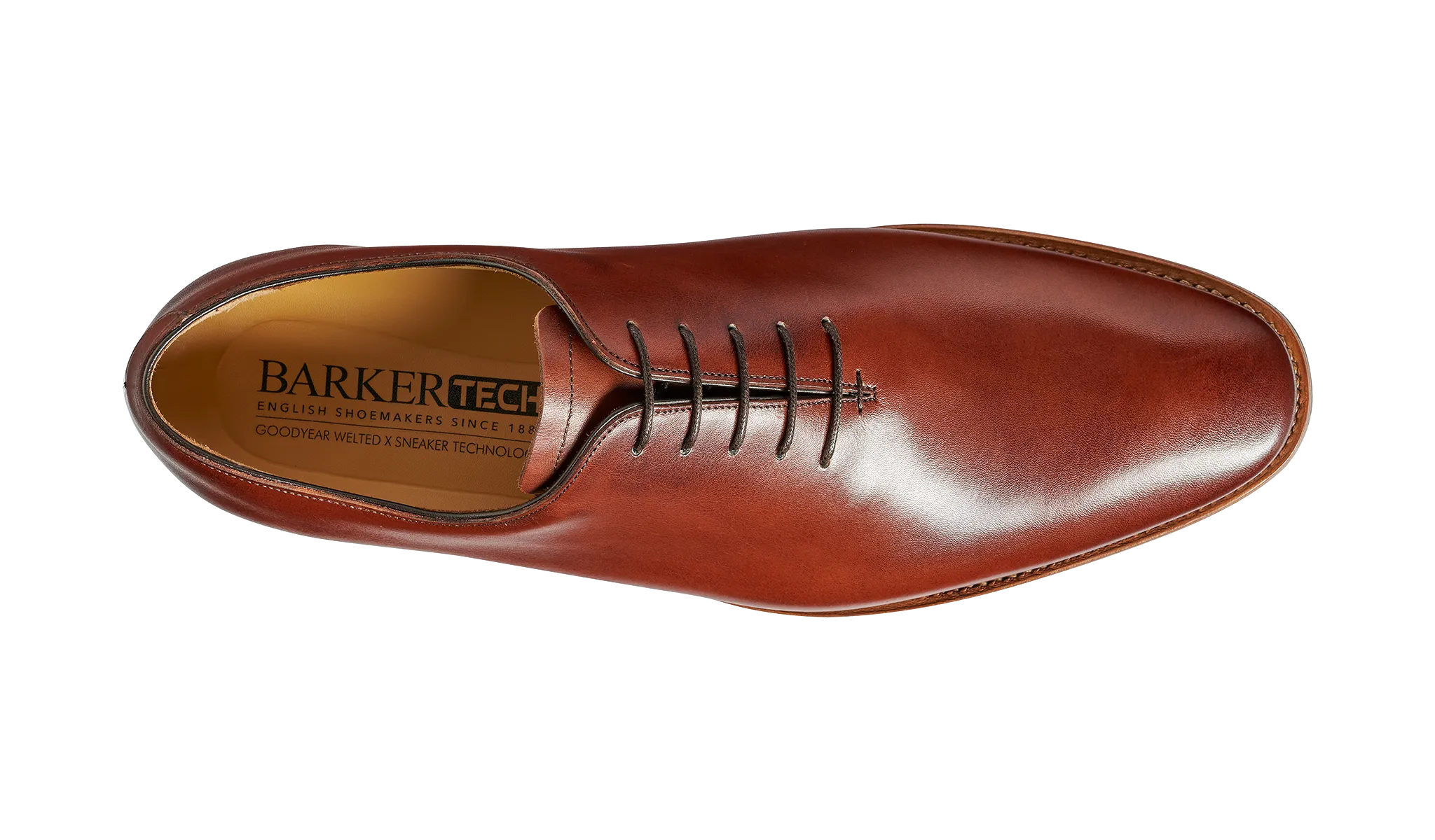 Barker Armstrong smart whole cut Oxford - Chestnut Calf