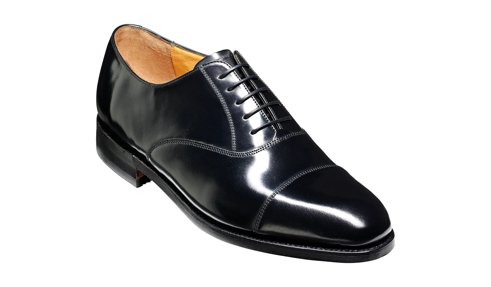 Barker Arnold Classic Oxford Shoe  - Hi Shine Black