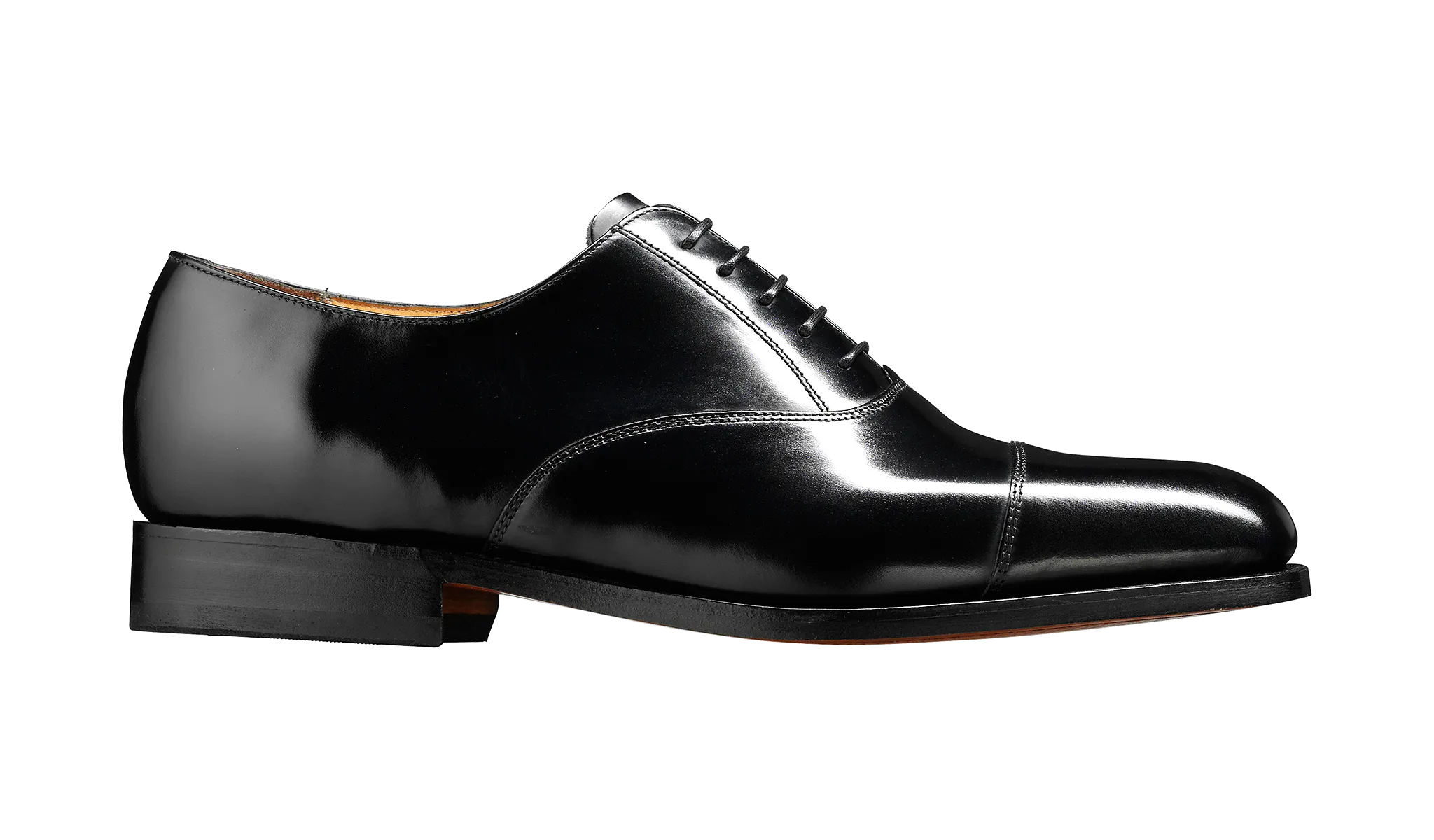 Barker Arnold Classic Oxford Shoe  - Hi Shine Black