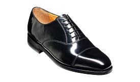 Barker Arnold Classic Oxford Shoe  - Hi Shine Black