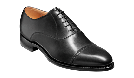 Barker Burford  Smart toe-cap Oxford Shoe  -Black Calf