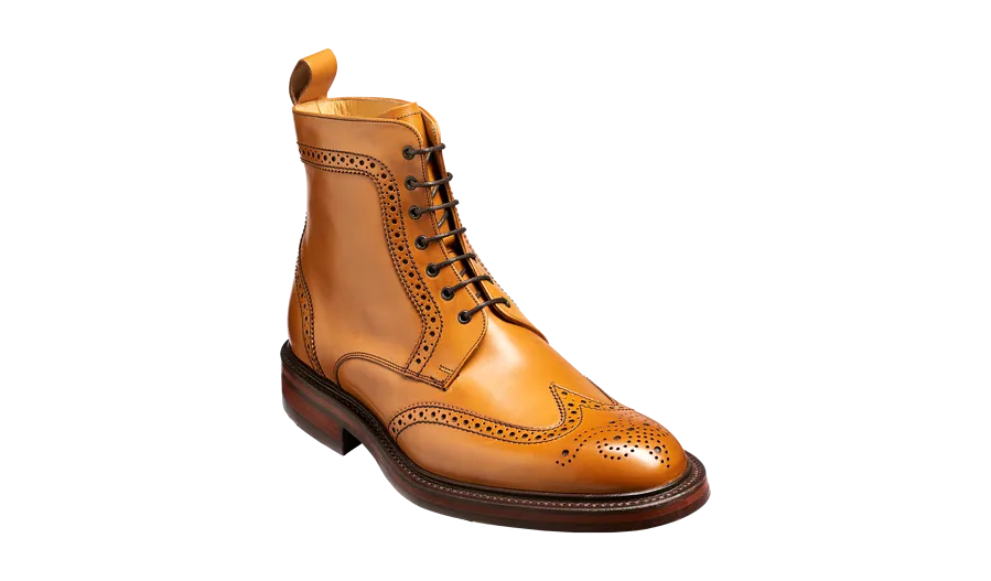 Barker Calder Rugged Wind Cap Boot-  Cedar Calf