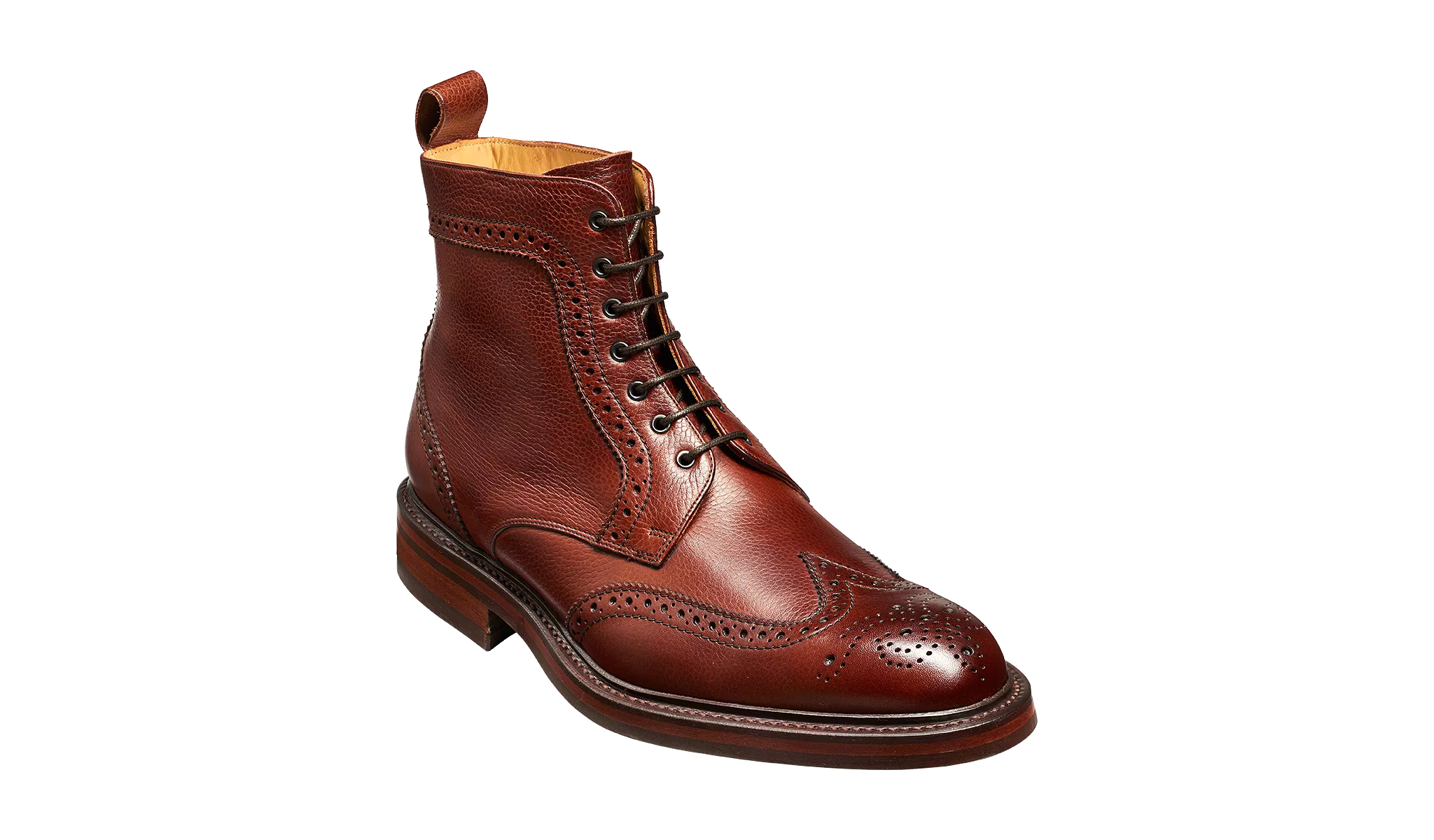 Barker Calder Rugged Wind Cap Boot- Cherry Grain