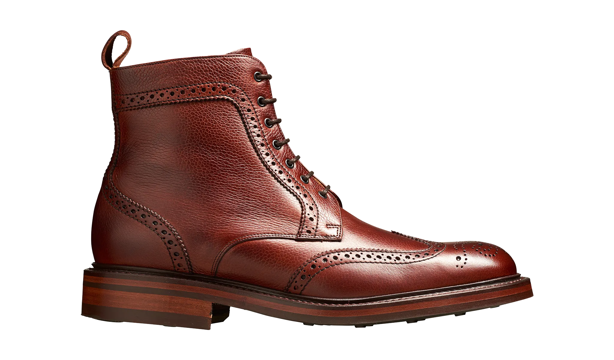 Barker Calder Rugged Wind Cap Boot- Cherry Grain