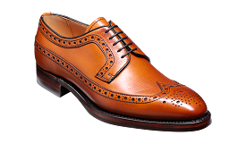 Barker Calvay Classic Long-Wing  Brogue Shoe - Cedar Grain