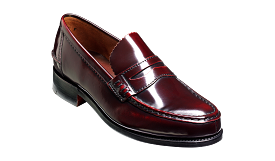 Barker Caruso Classic Penny Loafer  - Hi Shine Burgundy