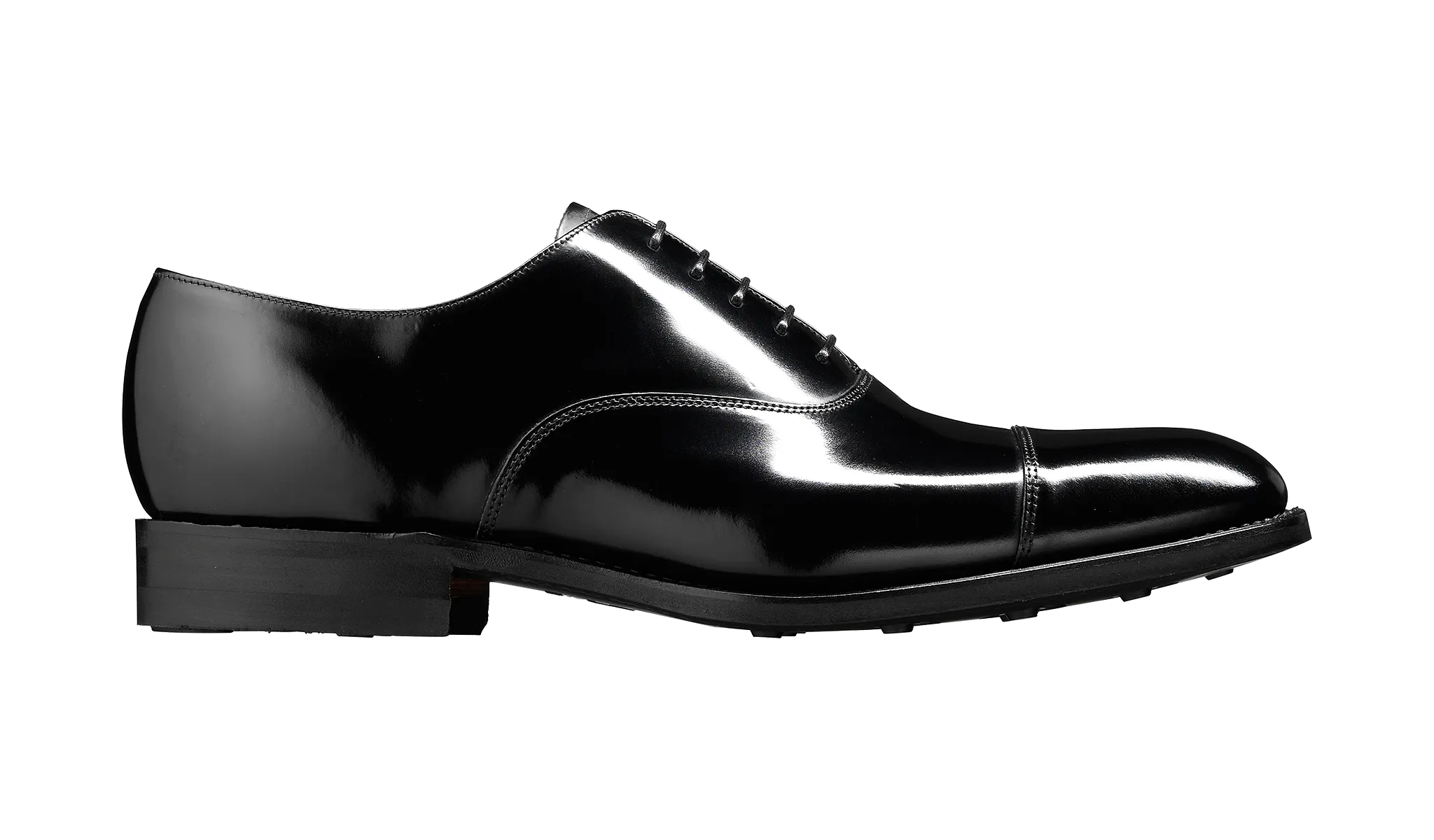 Barker Cheltenham  Classic Oxford Shoe - Hi Shine Black