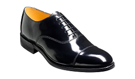 Barker Cheltenham  Classic Oxford Shoe - Hi Shine Black