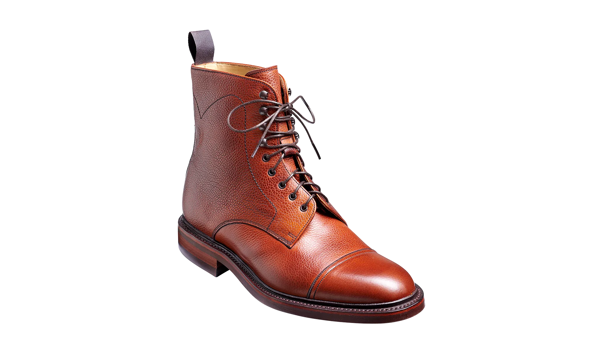 Barker Donegal Top-Cap Calf Leather Boot - Antique Rosewood Calf