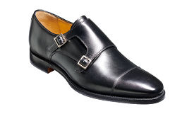 Barker  Edison uncomplicated Monk Strap - Black Calf