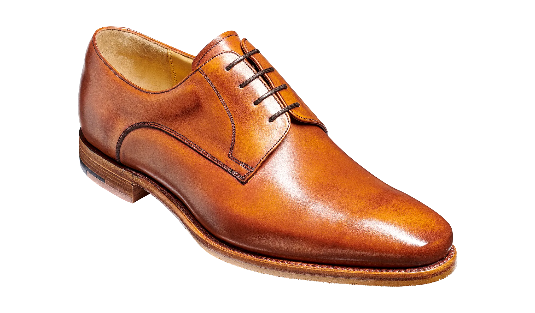 Barker Ellon Refined Derby - Antique Rosewood Calf