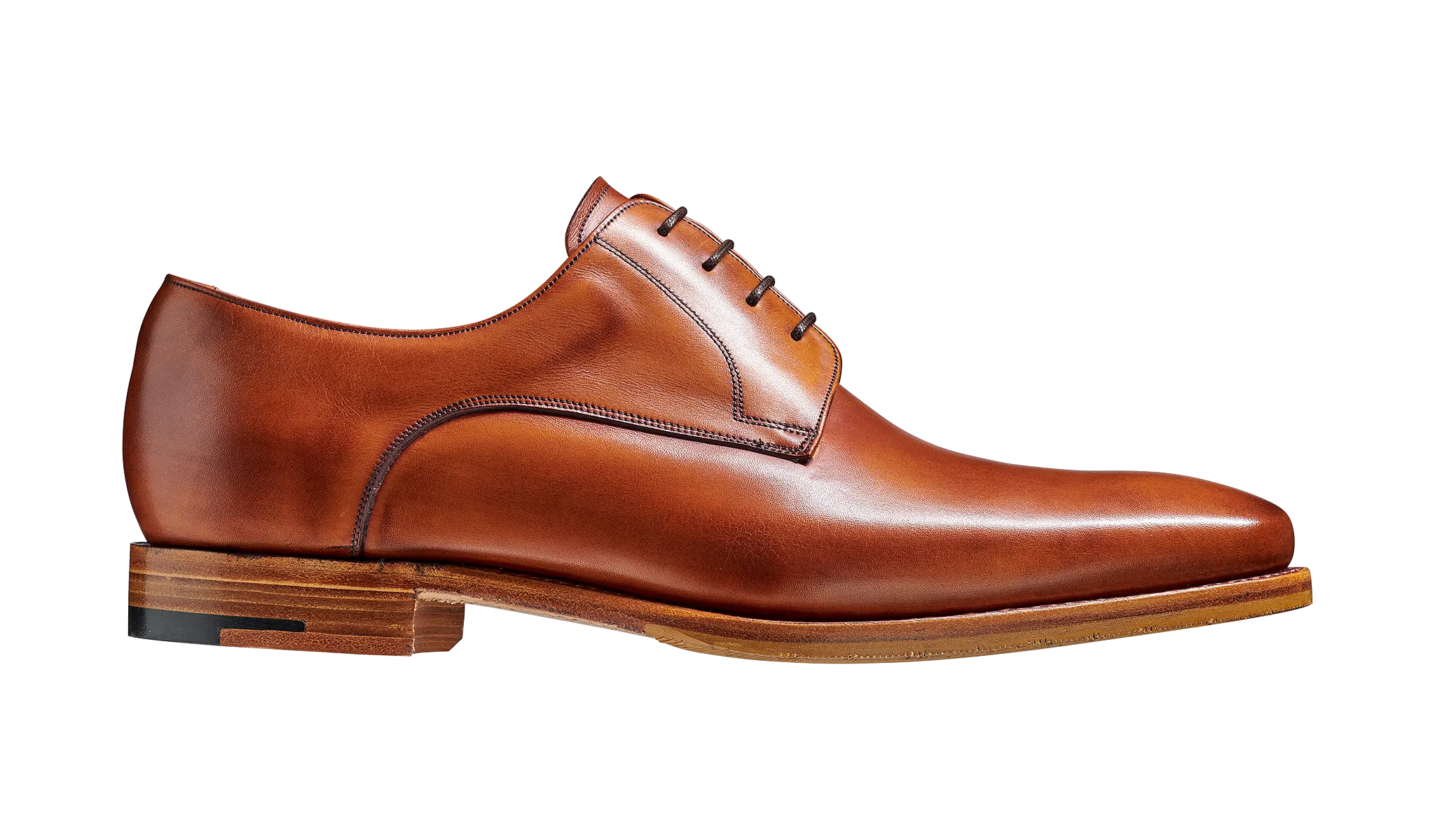 Barker Ellon Refined Derby - Antique Rosewood Calf