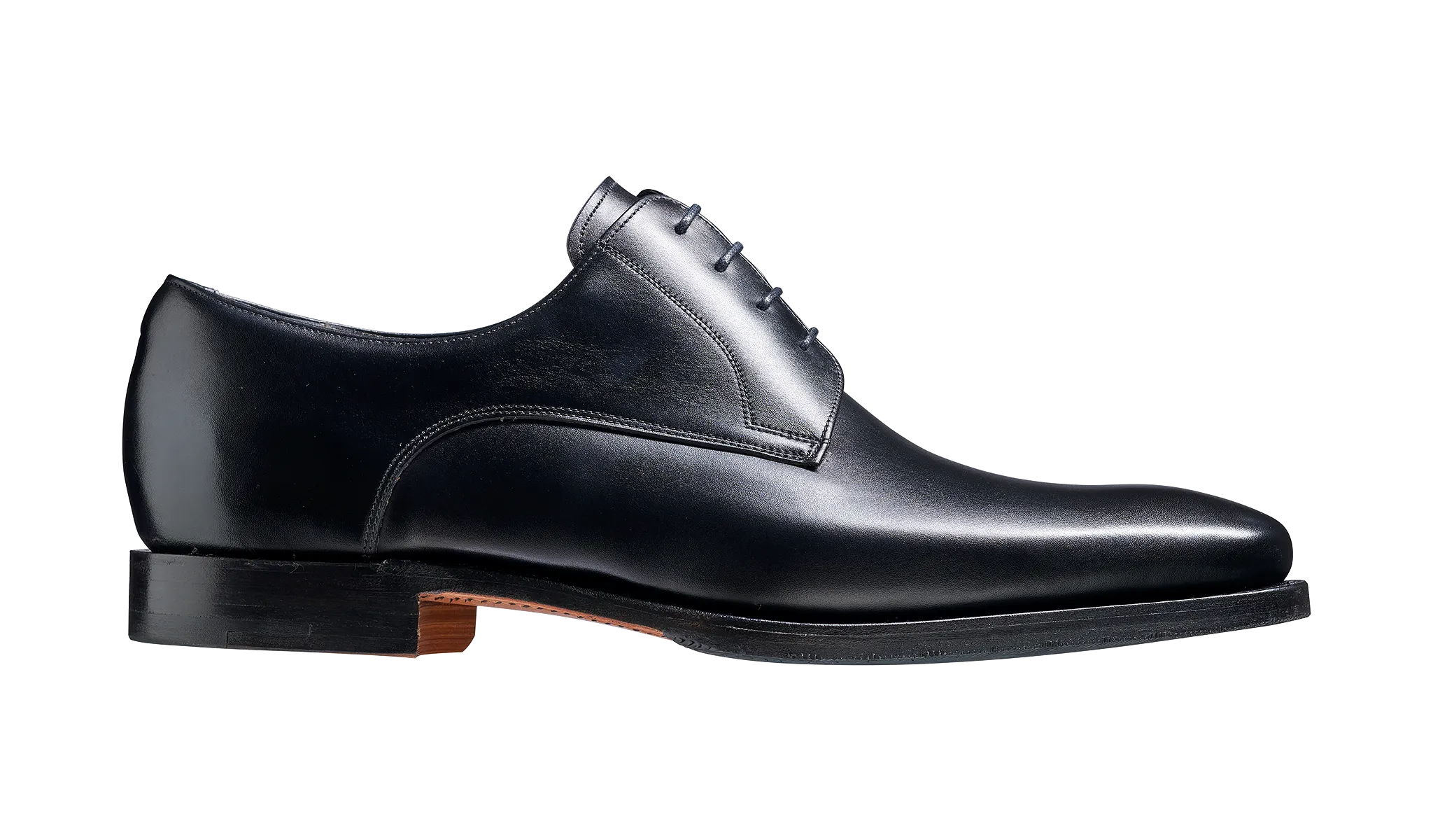 Barker Ellon Refined Derby - Black Calf