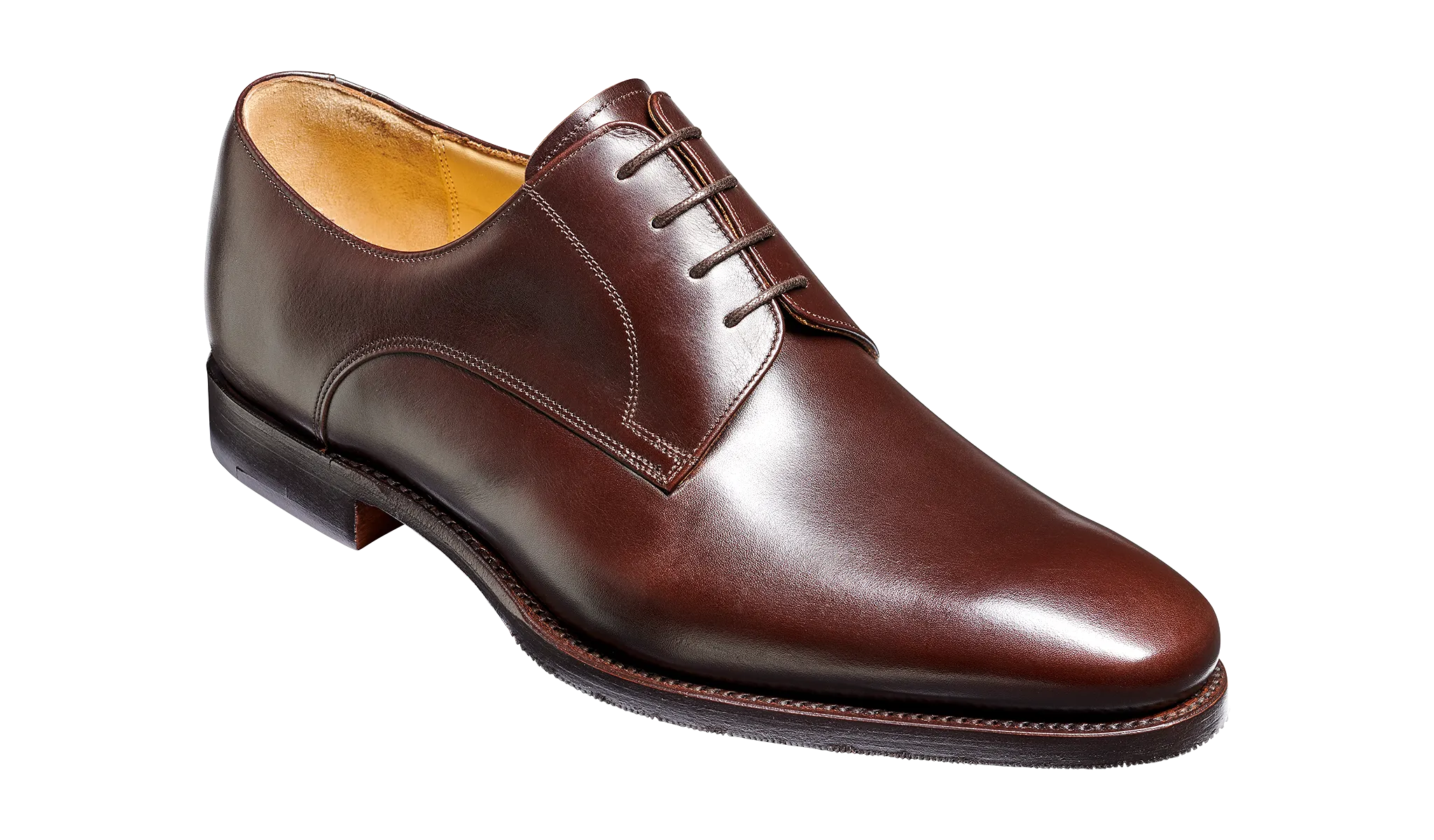 Barker Ellon Refined Derby -Dark Walnut  Calf