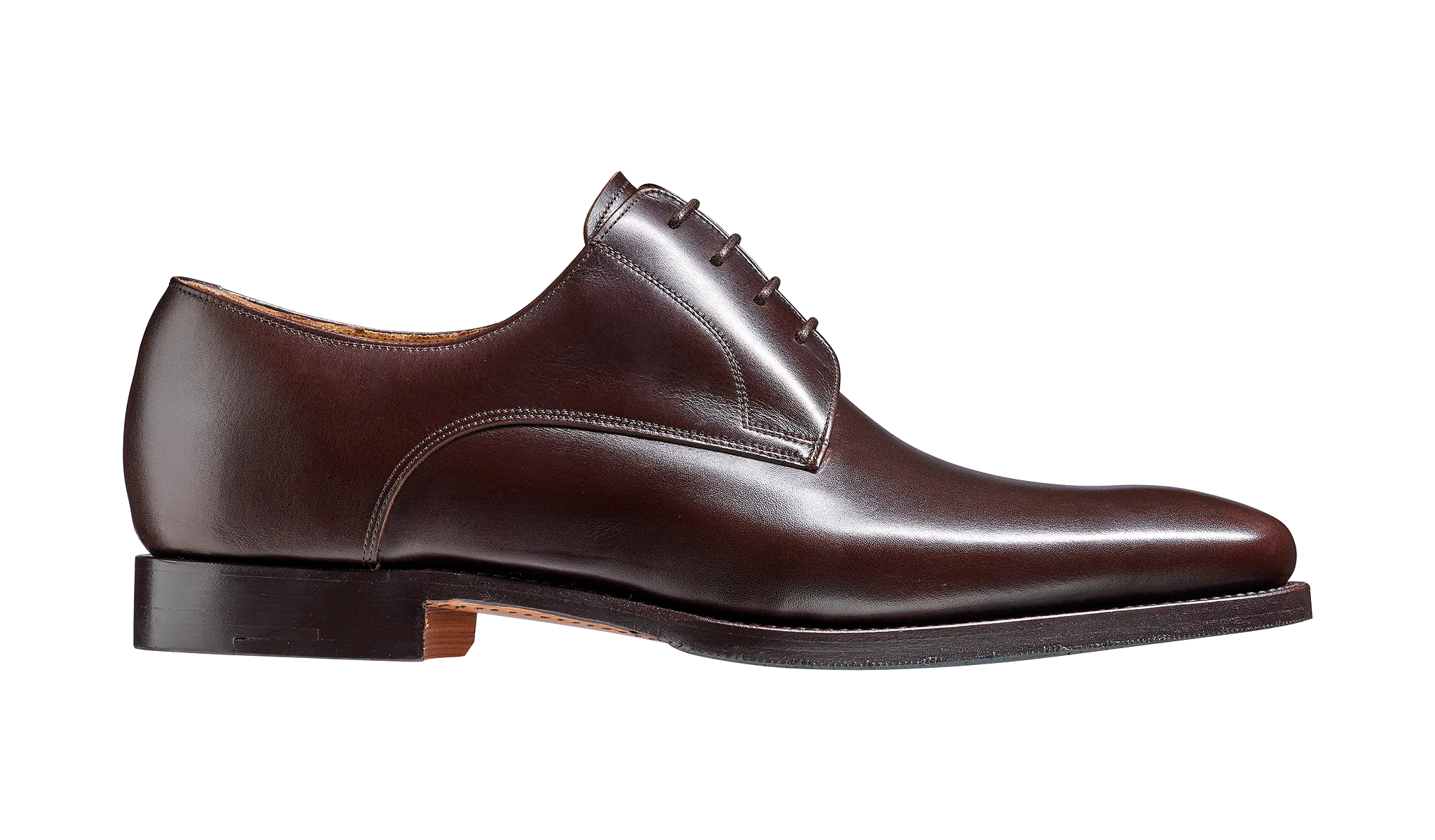 Barker Ellon Refined Derby -Dark Walnut  Calf