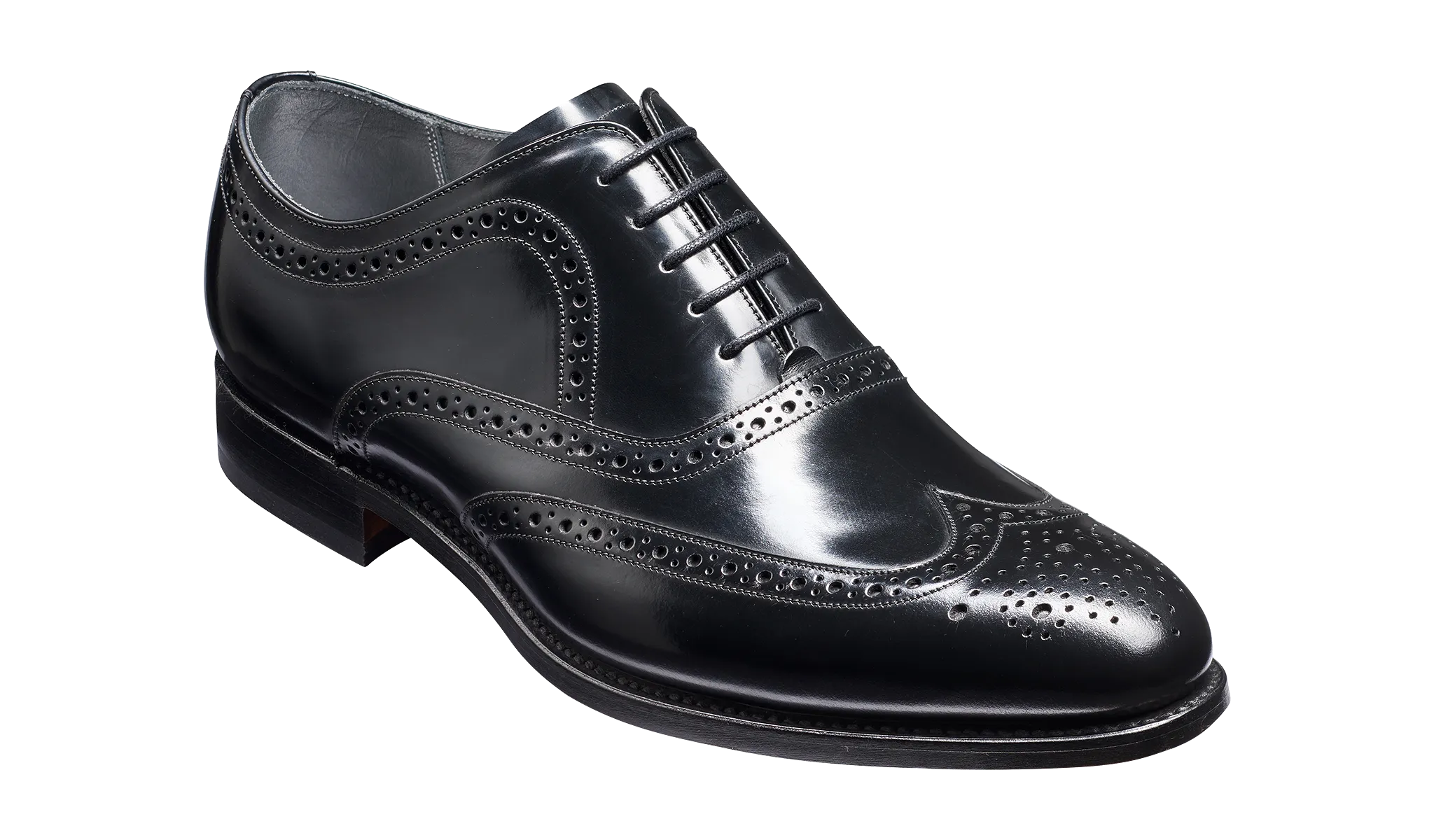 Barker Hampstead Classic Oxford brogue - Hi Shine Black