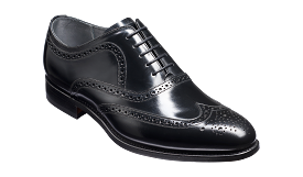 Barker Hampstead Classic Oxford brogue - Hi Shine Black