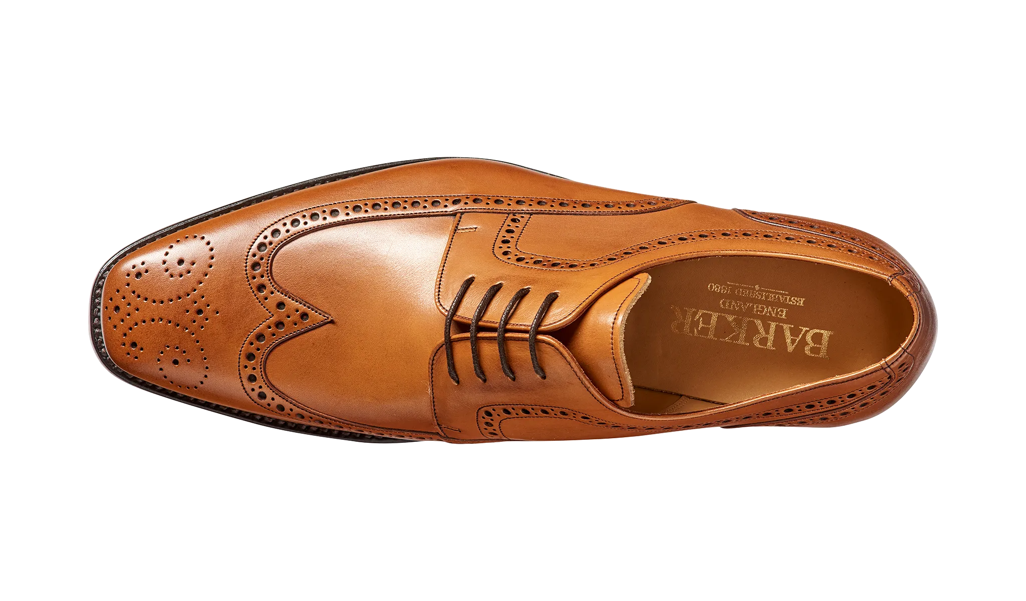 Barker Larry  Brogue Derby  - Cedar Calf