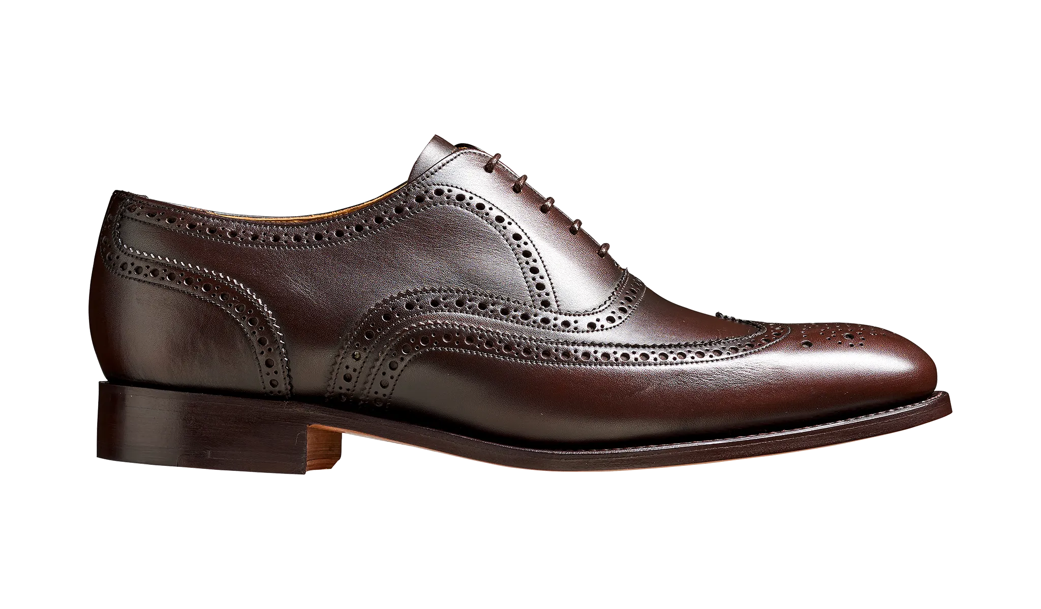 Barker Malton Full Wing Brogue Shoe- Expresso Calf