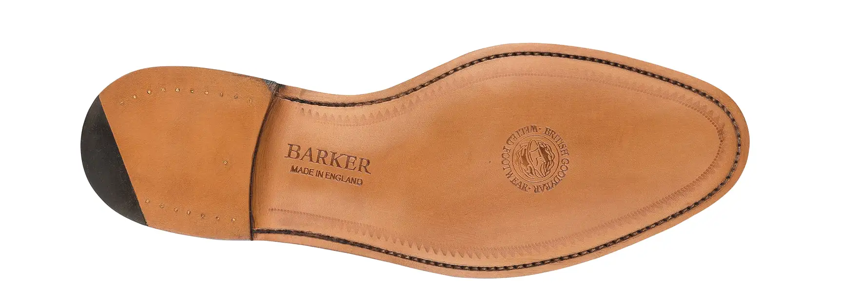 Barker Malvern toe-cap Oxford  Shoe- Dark Walnut Calf