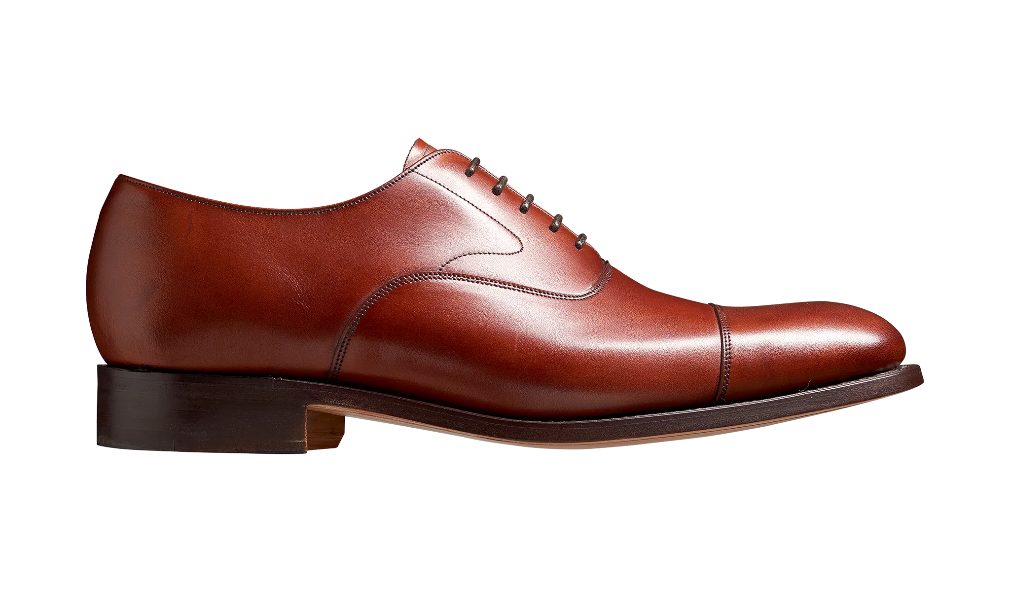 Barker Malvern toe- cap Oxford  Shoe - Rosewood Calf