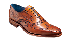 Barker McClean Classic Full Brogue Oxford Shoe - Antique Rosewood Paisley