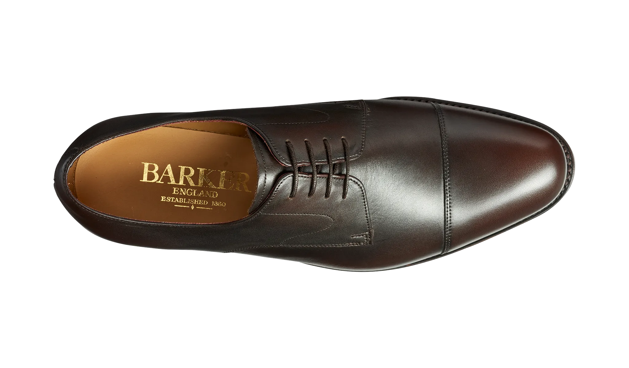 Barker Morden Classic toe-cap Derby Shoe - Expresso Calf