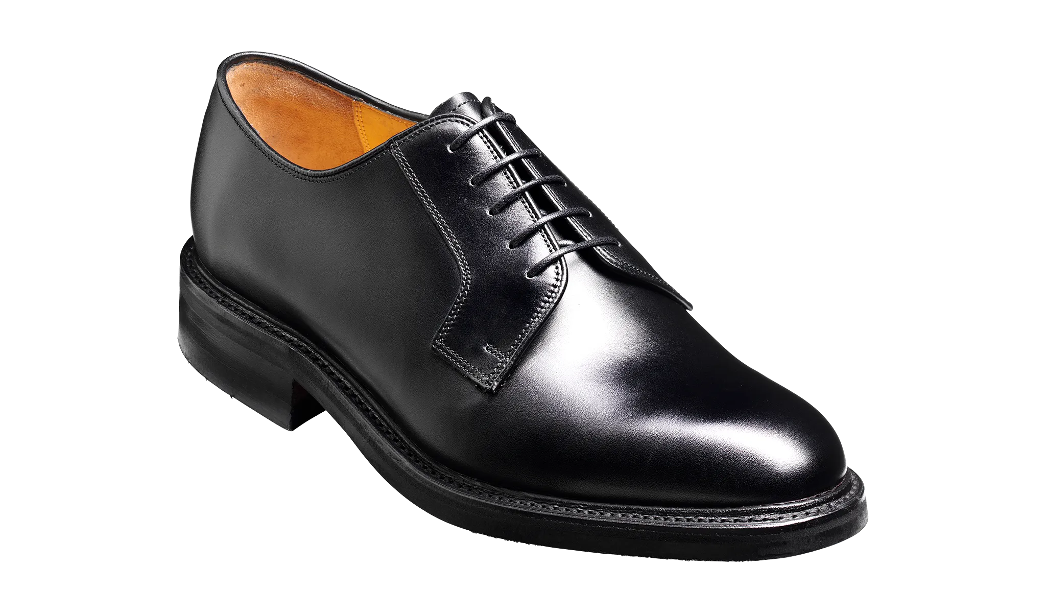 Barker Nairn Derby Calf Leather Shoe-  Black Calf