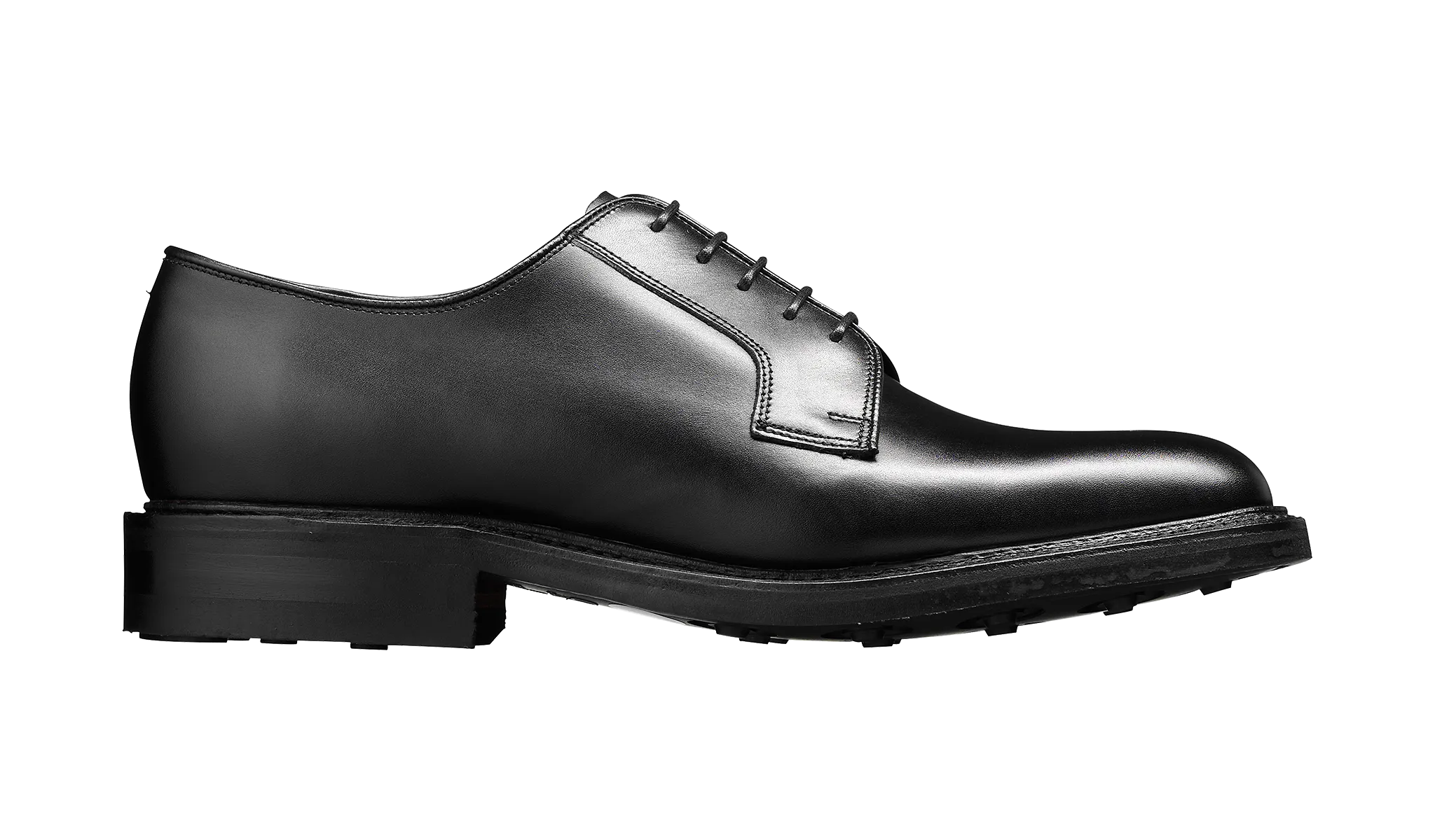 Barker Nairn Derby Calf Leather Shoe-  Black Calf